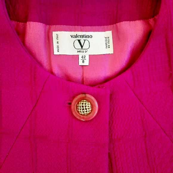 Valentino Viva Magenta Vintage Suit Jacket - Picture 5 of 13